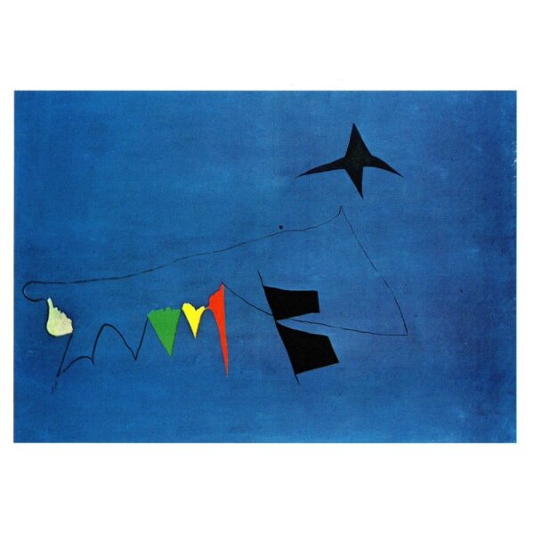 Joan Miró. Blauer Grund, 1927