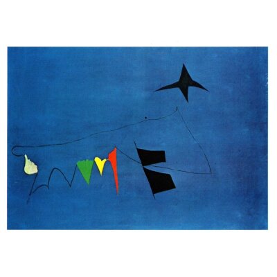 Joan Miró. Blauer Grund, 1927