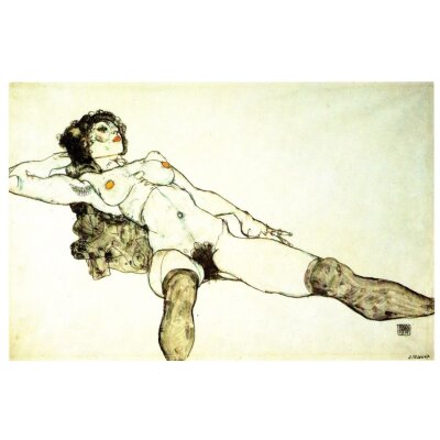 Egon Schiele. Nackt liegend, 1914