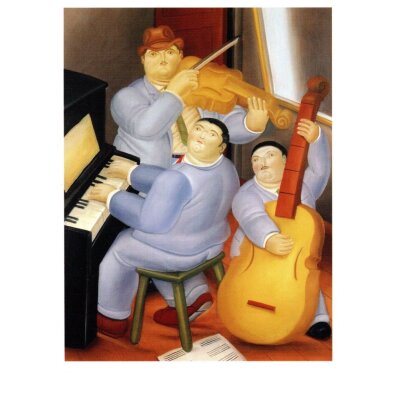 Fernando Botero. Drei Musikanten, 1883