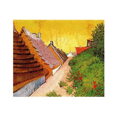 Vincent van Gogh. Mas blancs á Saintes Maries, 1888