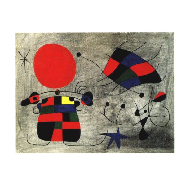 Joan Miró. Lächeln mit den blasenden Flügeln