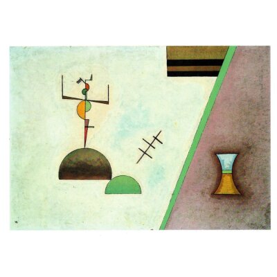 Wassily Kandinsky. Zwei schwarze linien, 1930
