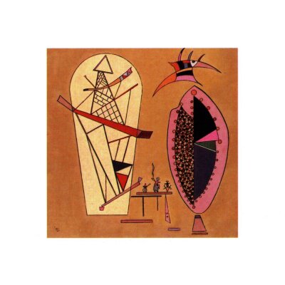 Wassily Kandinsky. Drei zwischen zwei von ihnen, 1942