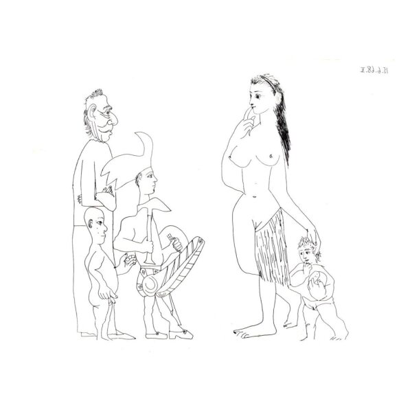 Pablo Picasso. Radierung Serie 347 - 15-6-68-II