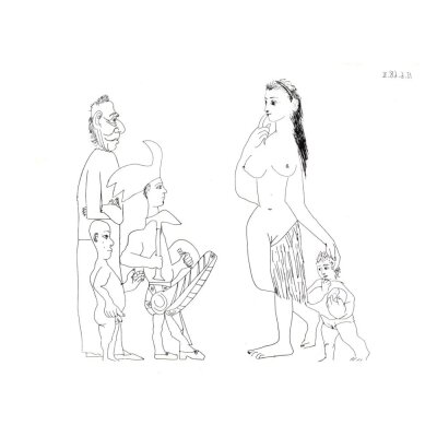 Pablo Picasso. Radierung Serie 347 - 15-6-68-II