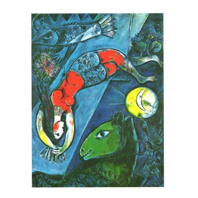 Marc Chagall. Blauer Zirkus, 1950