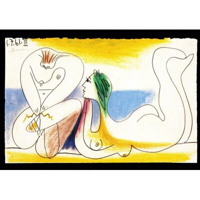 Pablo Picasso. Am Strand, 1961