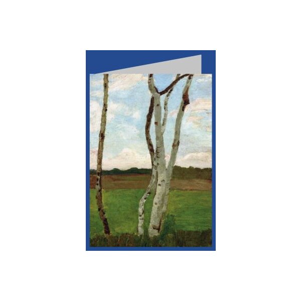 Paula Modersohn-Becker. Birkenstämme, um 1900