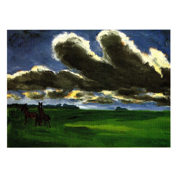 Emil Nolde. Landschaft mit jungen Pferden, 1916
