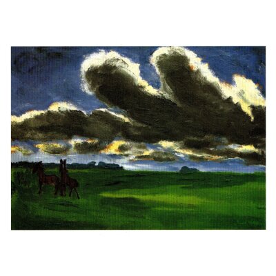 Emil Nolde. Landschaft mit jungen Pferden, 1916