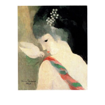 Marie Laurencin. Junges Mädchen mit Taube, 1928