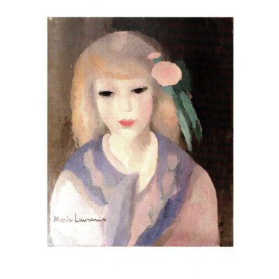 Marie Laurencin. Junge Mädchen mit Blumen im Haar, 1928
