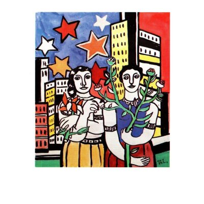 Fernand Léger. Zwei Menschen mit Blumen