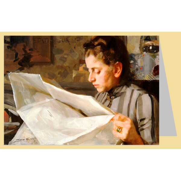Anders Zorn. Emma Zorn lesend