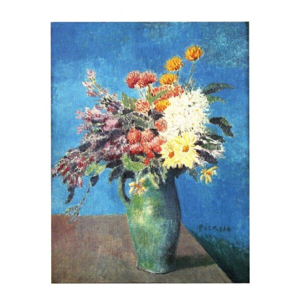 Pablo Picasso. Vase mit Blumen