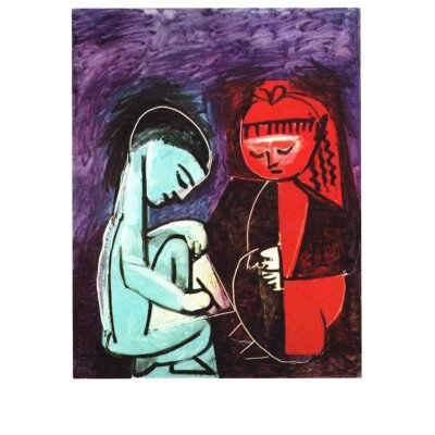 Pablo Picasso. Zei Kinder, 1952