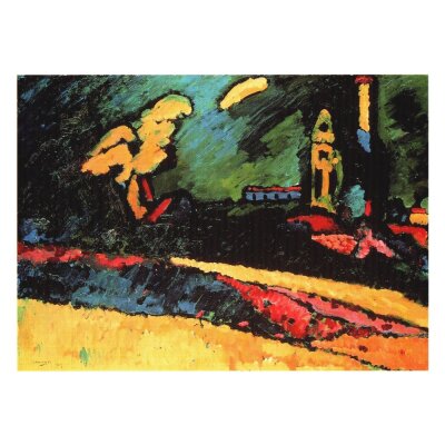 Wassily Kandinsky. Landschaft mit Kirche in Murnau