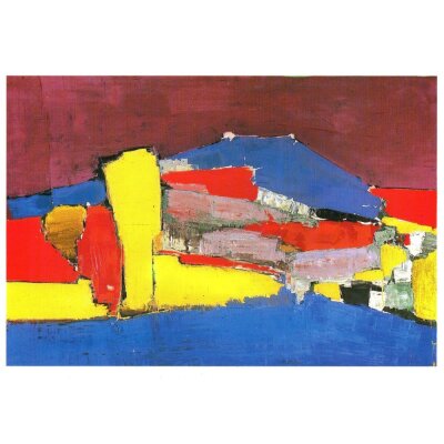 Nicolas Staél. Sizilianische Landschaft, 1954