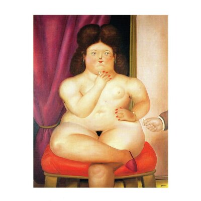 Fernando Botero. Sitzende Frau, 1978