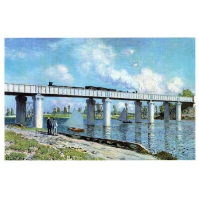 Claude Monet. Path, Die Eisenbahnbrücke bei Argenteuil