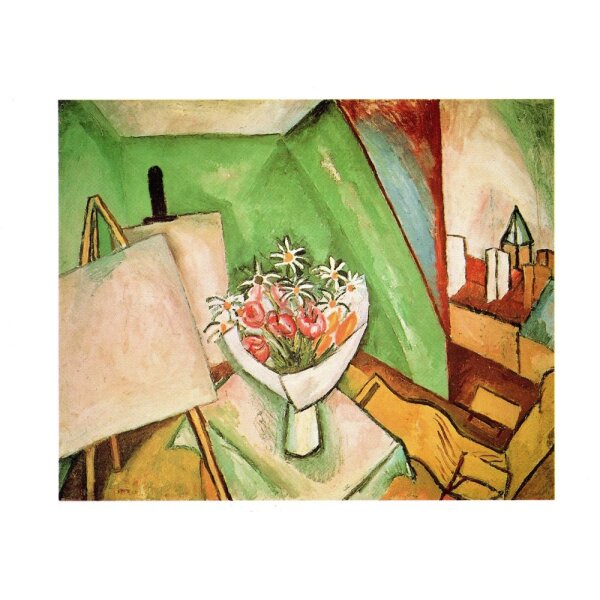 Raoul Dufy. Workshop mit Blumenstrauß, 1909