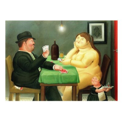 Fernando Botero. Kartenspieler*in, 1988