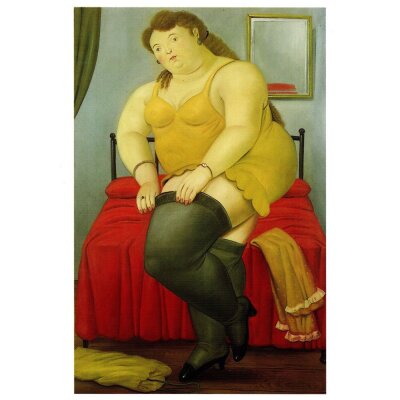 Fernando Botero. Frau entkleidet sich, 1987
