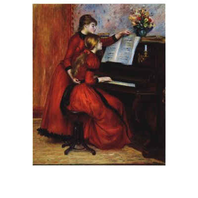 Piere-Auguste Renoir. Junge Frauen am Klavier, 1889
