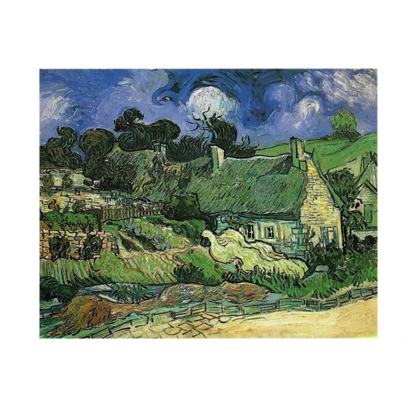 Vinvent van Gogh. Häuser mit Reetdächern in Cordeville, 1890
