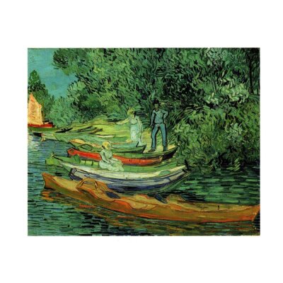 Vinvent van Gogh. Ufer der Fluss Oise bei Auvers, 1890