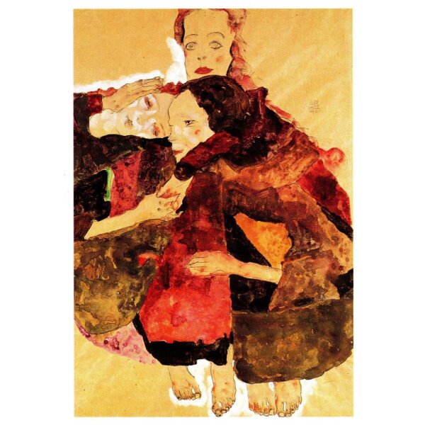 Egon Schiele Gruppe Mädchen, 1911