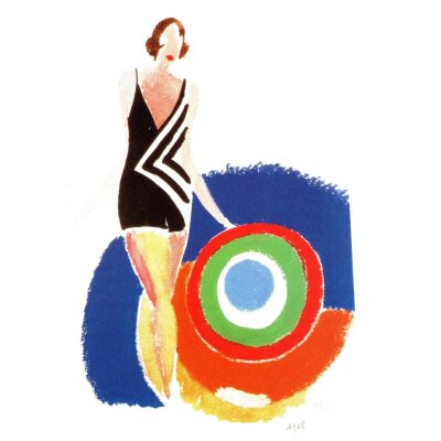 Robert Delaunay. Badeanzug mit Printmuster, 1928