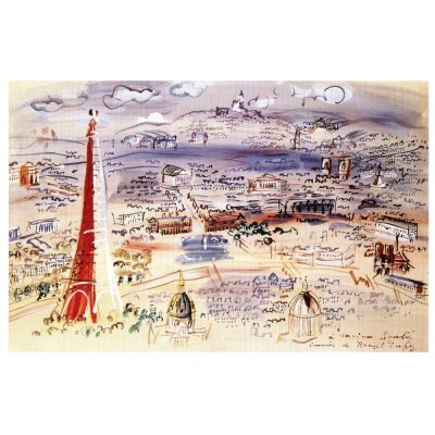 Raoul Dufy. Blick auf Paris, 1945