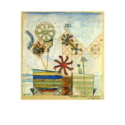 Max Ernst. Gletscherlandschaften, Stalaktiten..., 1920