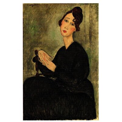 Amedeo Modigliani. Frau sitzt Gewidmet Hayden, 1918