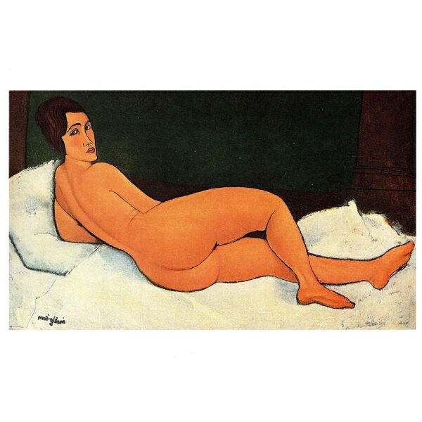 Amedeo Modigliani. Frau liegend nackt, 1917