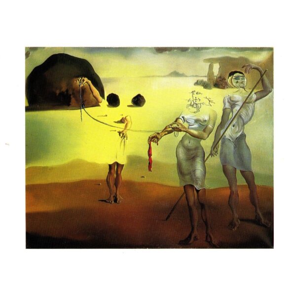 Salvador Dali. Verzauberter Strand mit drei fließenden Grazien, 1938/39