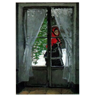 Claude Monet. Der rote Sonnenhut, Porträt von Madame...