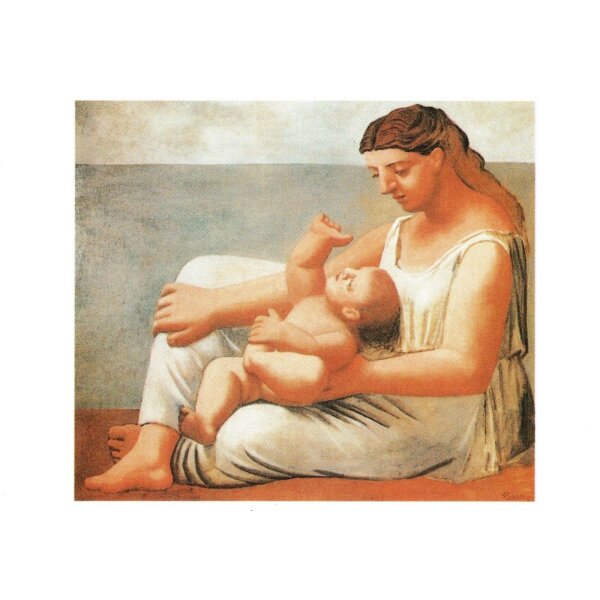 Pablo Picasso. Frau und Kind am Meer, 1921