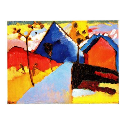 Wassily Kandinsky. Naturstudie in Murnau I