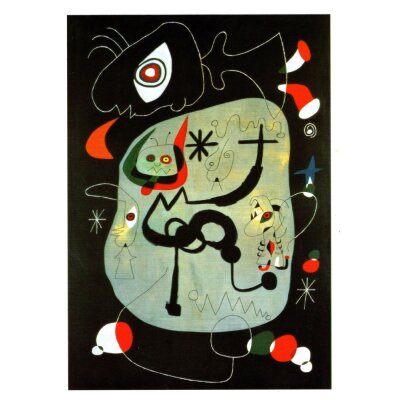 Joan Miró. Tänzerin lauscht der Orgel in...