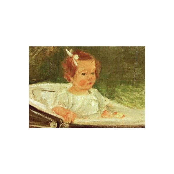 Max Liebermann. Die Enkelin im Kinderwagen, 1918