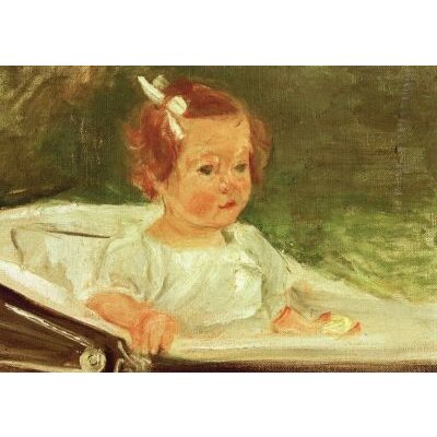 Max Liebermann. Die Enkelin im Kinderwagen, 1918