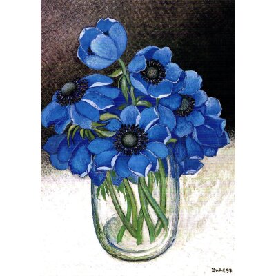 Heide Dahl. Blaue Anemonen