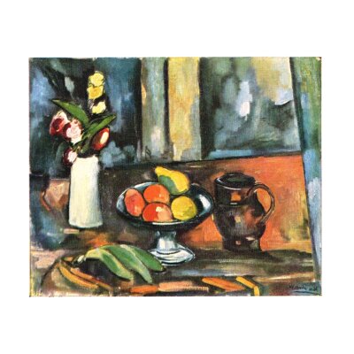 Maurice de Vlaminck. Stillleben mit Blumen und Früchten
