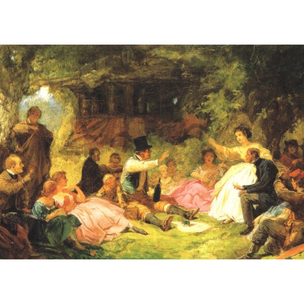 Carl Spitzweg. Das Picknick, um 1864