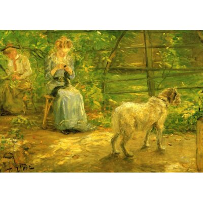 Fritz von Uhde. In der Herbstsonne, 1897