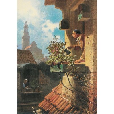 Carl Spitzweg. Im Dachstübchen