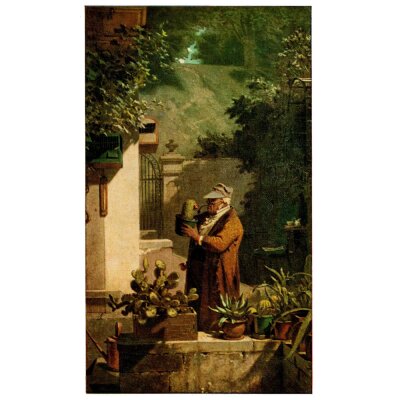 Carl Spitzweg. Im Dachstübchen